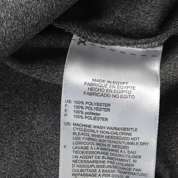 Reebok Golf Polo 4XL‎ Gray Solid Performance Short Sleeve Logo Polyester - Picture 6 of 8